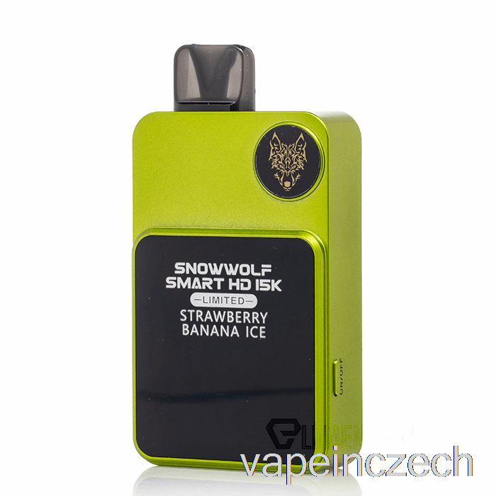 Snowwolf Smart Hd 15k Limitovaná Jednorázová Ledová Vapka Jahoda Banán Bez Nikotinu